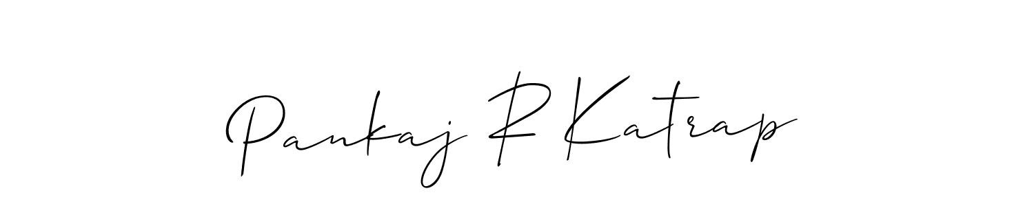 Design your own signature with our free online signature maker. With this signature software, you can create a handwritten (Allison_Script) signature for name Pankaj R Katrap. Pankaj R Katrap signature style 2 images and pictures png