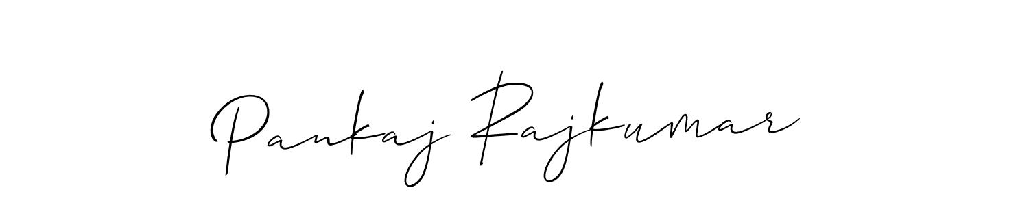 Make a beautiful signature design for name Pankaj Rajkumar. With this signature (Allison_Script) style, you can create a handwritten signature for free. Pankaj Rajkumar signature style 2 images and pictures png