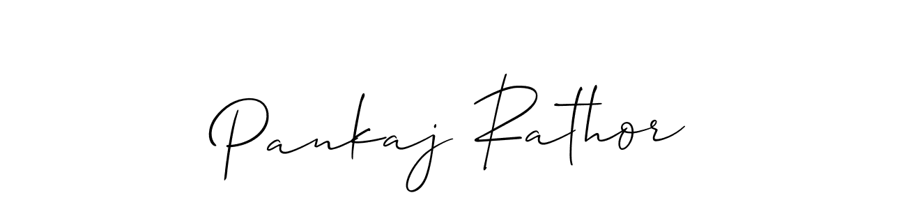 Also we have Pankaj Rathor name is the best signature style. Create professional handwritten signature collection using Allison_Script autograph style. Pankaj Rathor signature style 2 images and pictures png