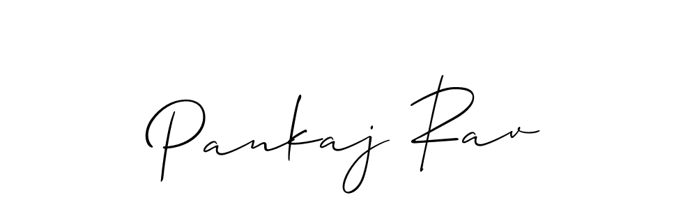 Also we have Pankaj Rav name is the best signature style. Create professional handwritten signature collection using Allison_Script autograph style. Pankaj Rav signature style 2 images and pictures png