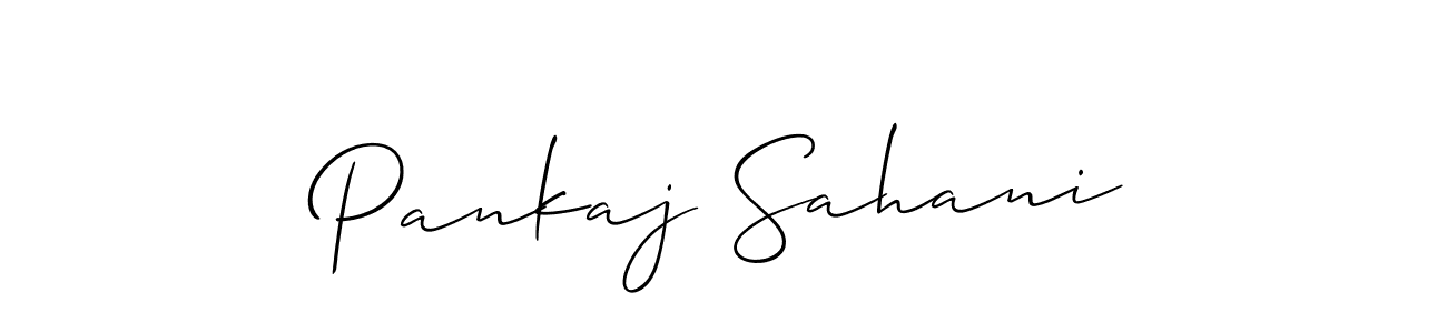 Similarly Allison_Script is the best handwritten signature design. Signature creator online .You can use it as an online autograph creator for name Pankaj Sahani. Pankaj Sahani signature style 2 images and pictures png