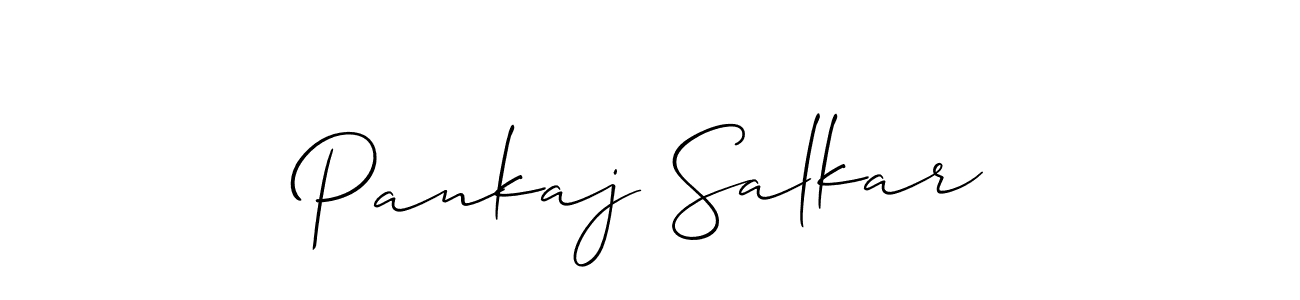 Design your own signature with our free online signature maker. With this signature software, you can create a handwritten (Allison_Script) signature for name Pankaj Salkar. Pankaj Salkar signature style 2 images and pictures png