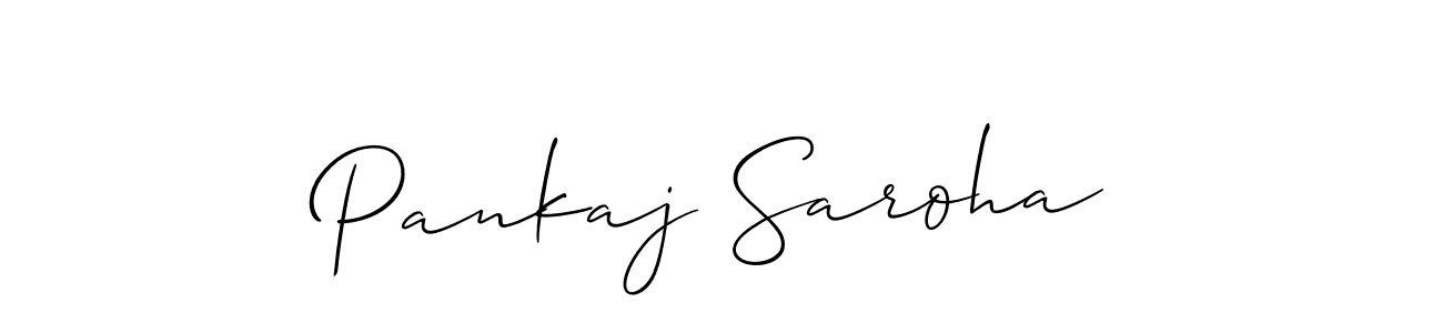 Design your own signature with our free online signature maker. With this signature software, you can create a handwritten (Allison_Script) signature for name Pankaj Saroha. Pankaj Saroha signature style 2 images and pictures png