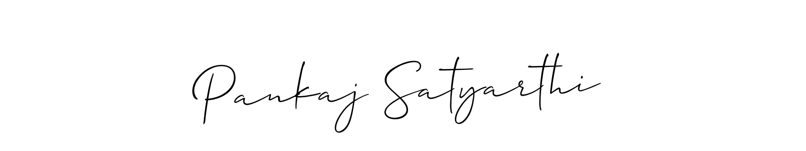 You should practise on your own different ways (Allison_Script) to write your name (Pankaj Satyarthi) in signature. don't let someone else do it for you. Pankaj Satyarthi signature style 2 images and pictures png