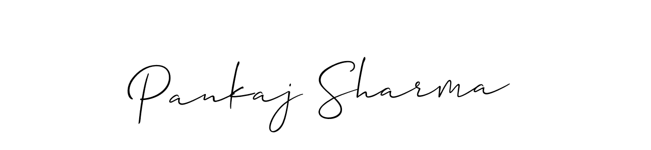 Also we have Pankaj Sharma name is the best signature style. Create professional handwritten signature collection using Allison_Script autograph style. Pankaj Sharma signature style 2 images and pictures png