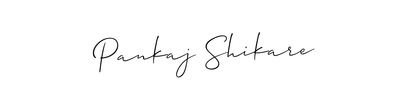 The best way (Allison_Script) to make a short signature is to pick only two or three words in your name. The name Pankaj Shikare include a total of six letters. For converting this name. Pankaj Shikare signature style 2 images and pictures png