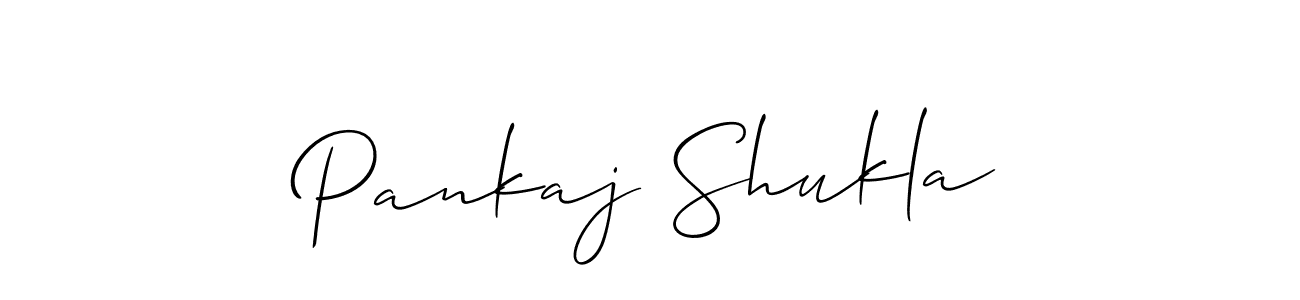 Make a beautiful signature design for name Pankaj Shukla. With this signature (Allison_Script) style, you can create a handwritten signature for free. Pankaj Shukla signature style 2 images and pictures png
