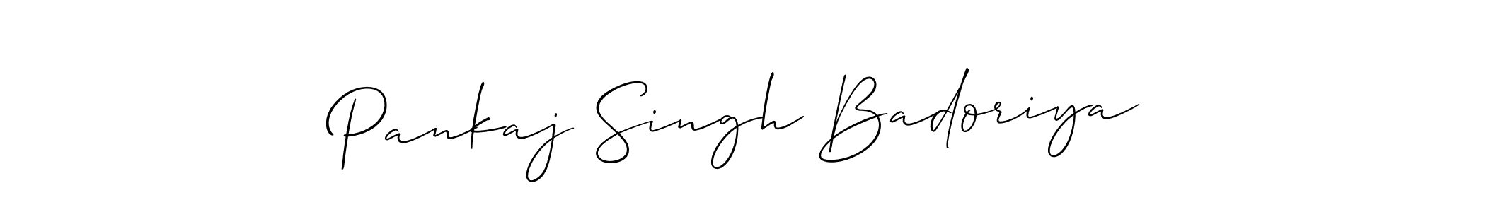 You should practise on your own different ways (Allison_Script) to write your name (Pankaj Singh Badoriya) in signature. don't let someone else do it for you. Pankaj Singh Badoriya signature style 2 images and pictures png