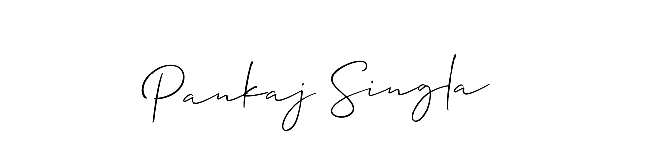 Pankaj Singla stylish signature style. Best Handwritten Sign (Allison_Script) for my name. Handwritten Signature Collection Ideas for my name Pankaj Singla. Pankaj Singla signature style 2 images and pictures png