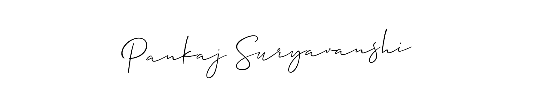 It looks lik you need a new signature style for name Pankaj Suryavanshi. Design unique handwritten (Allison_Script) signature with our free signature maker in just a few clicks. Pankaj Suryavanshi signature style 2 images and pictures png