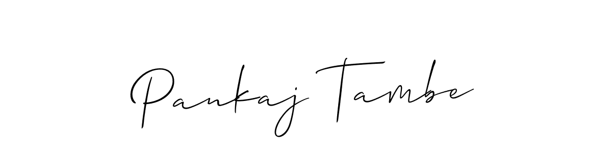 How to Draw Pankaj Tambe signature style? Allison_Script is a latest design signature styles for name Pankaj Tambe. Pankaj Tambe signature style 2 images and pictures png