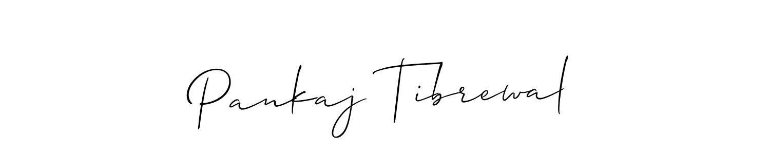 Use a signature maker to create a handwritten signature online. With this signature software, you can design (Allison_Script) your own signature for name Pankaj Tibrewal. Pankaj Tibrewal signature style 2 images and pictures png