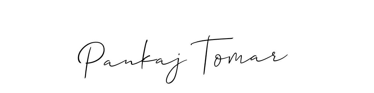 It looks lik you need a new signature style for name Pankaj Tomar. Design unique handwritten (Allison_Script) signature with our free signature maker in just a few clicks. Pankaj Tomar signature style 2 images and pictures png