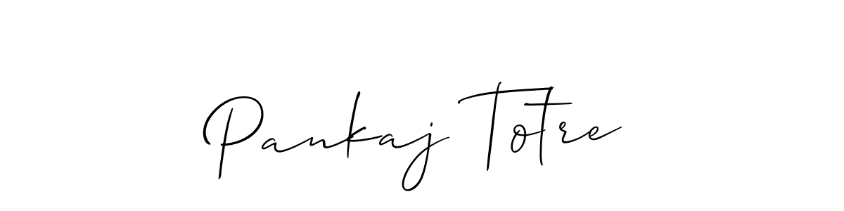 Use a signature maker to create a handwritten signature online. With this signature software, you can design (Allison_Script) your own signature for name Pankaj Totre. Pankaj Totre signature style 2 images and pictures png