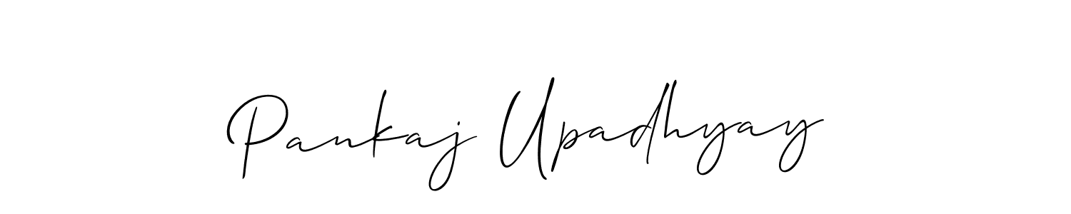 It looks lik you need a new signature style for name Pankaj Upadhyay. Design unique handwritten (Allison_Script) signature with our free signature maker in just a few clicks. Pankaj Upadhyay signature style 2 images and pictures png