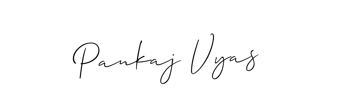 It looks lik you need a new signature style for name Pankaj Vyas. Design unique handwritten (Allison_Script) signature with our free signature maker in just a few clicks. Pankaj Vyas signature style 2 images and pictures png