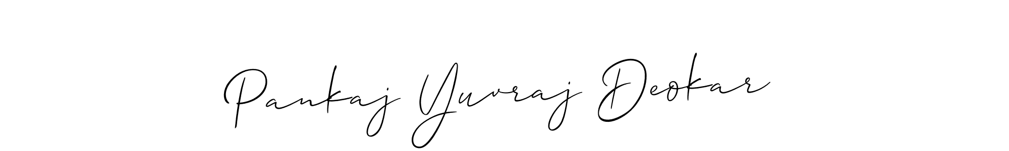 Also we have Pankaj Yuvraj Deokar name is the best signature style. Create professional handwritten signature collection using Allison_Script autograph style. Pankaj Yuvraj Deokar signature style 2 images and pictures png