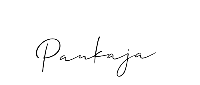 Use a signature maker to create a handwritten signature online. With this signature software, you can design (Allison_Script) your own signature for name Pankaja. Pankaja signature style 2 images and pictures png