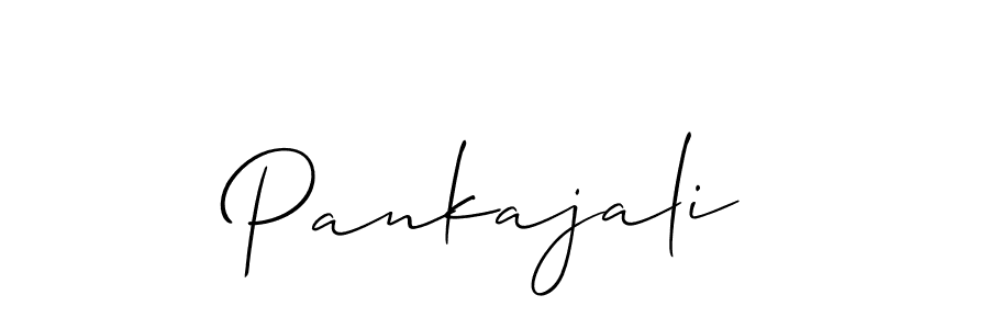 Create a beautiful signature design for name Pankajali. With this signature (Allison_Script) fonts, you can make a handwritten signature for free. Pankajali signature style 2 images and pictures png
