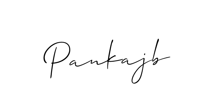 Also You can easily find your signature by using the search form. We will create Pankajb name handwritten signature images for you free of cost using Allison_Script sign style. Pankajb signature style 2 images and pictures png
