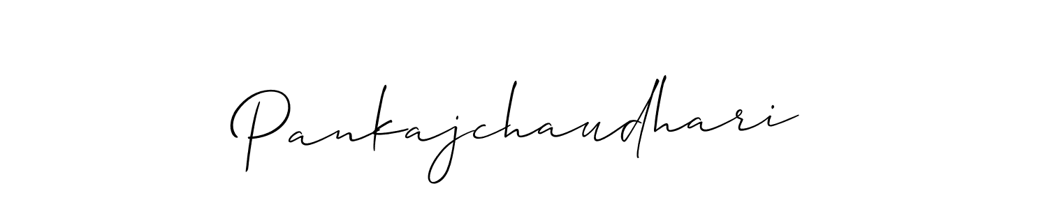 How to make Pankajchaudhari signature? Allison_Script is a professional autograph style. Create handwritten signature for Pankajchaudhari name. Pankajchaudhari signature style 2 images and pictures png