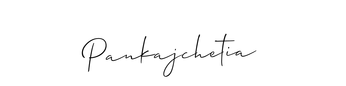 It looks lik you need a new signature style for name Pankajchetia. Design unique handwritten (Allison_Script) signature with our free signature maker in just a few clicks. Pankajchetia signature style 2 images and pictures png