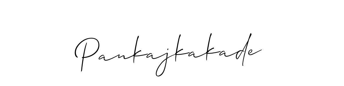 Make a beautiful signature design for name Pankajkakade. With this signature (Allison_Script) style, you can create a handwritten signature for free. Pankajkakade signature style 2 images and pictures png