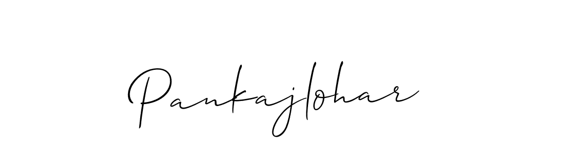 How to make Pankajlohar signature? Allison_Script is a professional autograph style. Create handwritten signature for Pankajlohar name. Pankajlohar signature style 2 images and pictures png