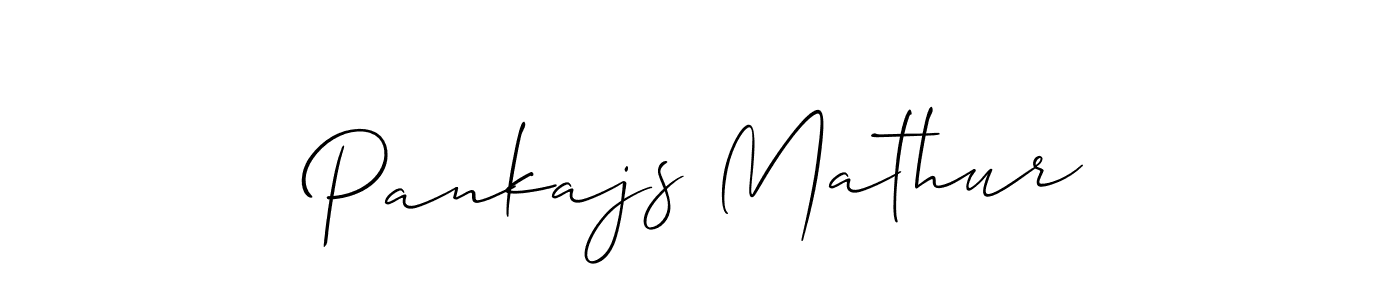 Pankajs Mathur stylish signature style. Best Handwritten Sign (Allison_Script) for my name. Handwritten Signature Collection Ideas for my name Pankajs Mathur. Pankajs Mathur signature style 2 images and pictures png