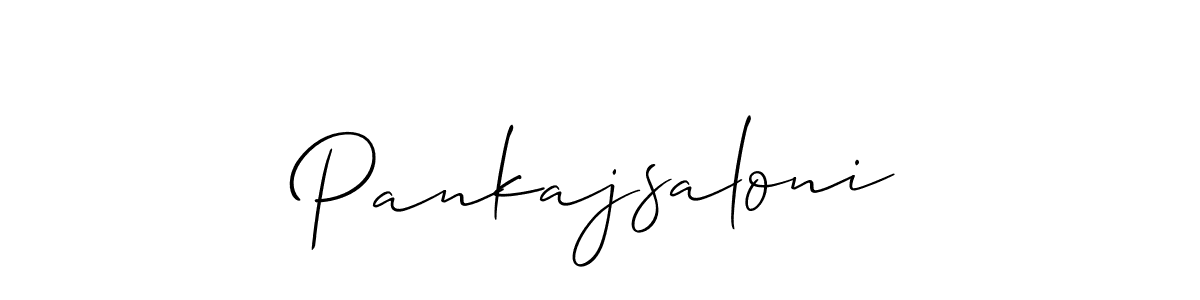 Also You can easily find your signature by using the search form. We will create Pankajsaloni name handwritten signature images for you free of cost using Allison_Script sign style. Pankajsaloni signature style 2 images and pictures png