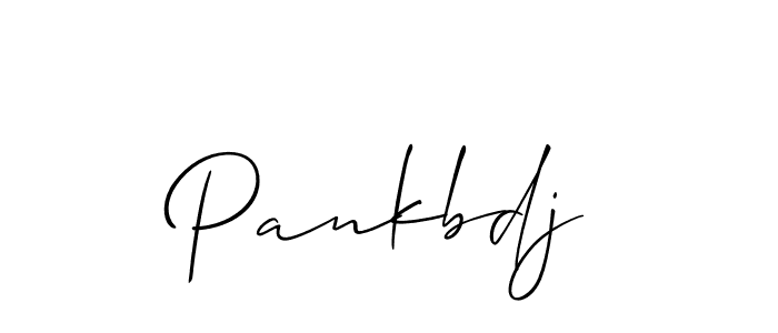 Create a beautiful signature design for name Pankbdj. With this signature (Allison_Script) fonts, you can make a handwritten signature for free. Pankbdj signature style 2 images and pictures png