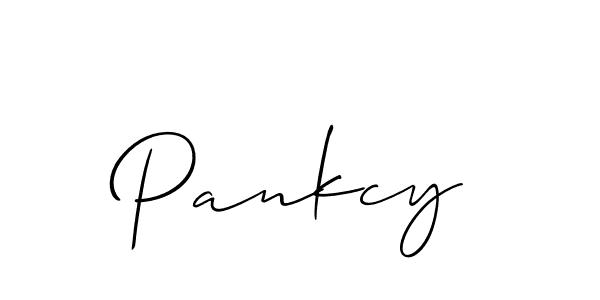 Allison_Script is a professional signature style that is perfect for those who want to add a touch of class to their signature. It is also a great choice for those who want to make their signature more unique. Get Pankcy name to fancy signature for free. Pankcy signature style 2 images and pictures png
