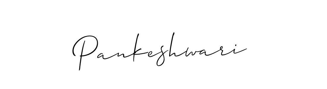 Use a signature maker to create a handwritten signature online. With this signature software, you can design (Allison_Script) your own signature for name Pankeshwari. Pankeshwari signature style 2 images and pictures png