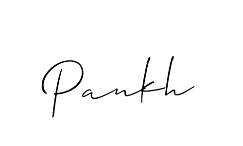How to make Pankh signature? Allison_Script is a professional autograph style. Create handwritten signature for Pankh name. Pankh signature style 2 images and pictures png