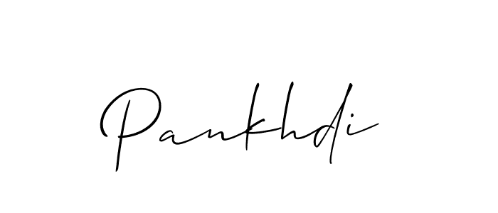 Allison_Script is a professional signature style that is perfect for those who want to add a touch of class to their signature. It is also a great choice for those who want to make their signature more unique. Get Pankhdi name to fancy signature for free. Pankhdi signature style 2 images and pictures png