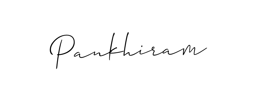 Make a beautiful signature design for name Pankhiram. With this signature (Allison_Script) style, you can create a handwritten signature for free. Pankhiram signature style 2 images and pictures png