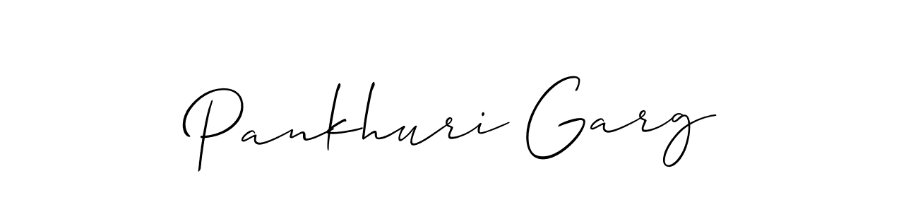 Similarly Allison_Script is the best handwritten signature design. Signature creator online .You can use it as an online autograph creator for name Pankhuri Garg. Pankhuri Garg signature style 2 images and pictures png