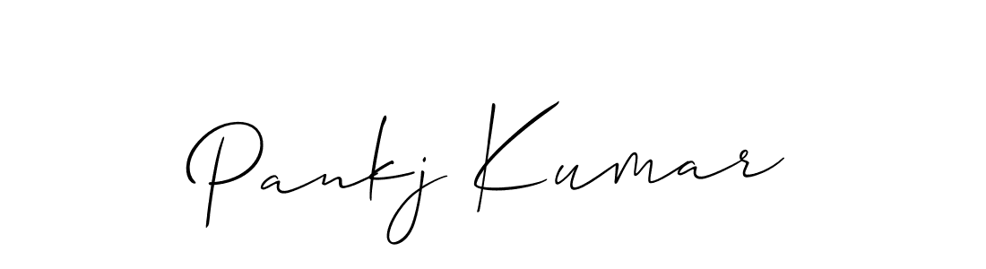 You should practise on your own different ways (Allison_Script) to write your name (Pankj Kumar) in signature. don't let someone else do it for you. Pankj Kumar signature style 2 images and pictures png