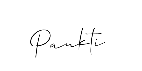 Pankti stylish signature style. Best Handwritten Sign (Allison_Script) for my name. Handwritten Signature Collection Ideas for my name Pankti. Pankti signature style 2 images and pictures png