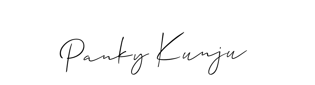 Make a beautiful signature design for name Panky Kunju. Use this online signature maker to create a handwritten signature for free. Panky Kunju signature style 2 images and pictures png