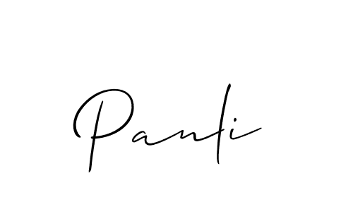 Make a short Panli signature style. Manage your documents anywhere anytime using Allison_Script. Create and add eSignatures, submit forms, share and send files easily. Panli signature style 2 images and pictures png