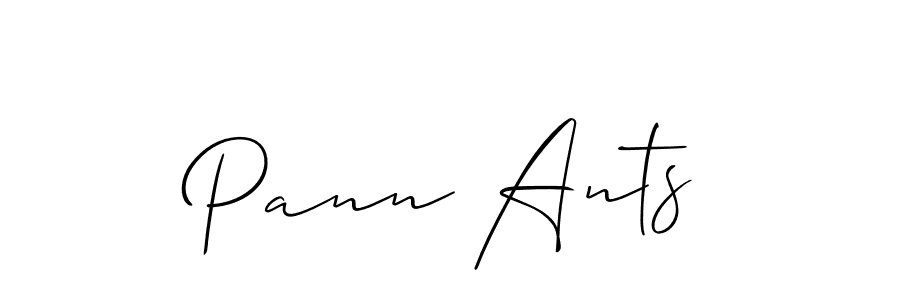 The best way (Allison_Script) to make a short signature is to pick only two or three words in your name. The name Pann Ants include a total of six letters. For converting this name. Pann Ants signature style 2 images and pictures png