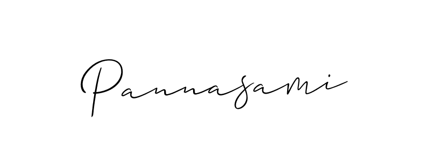 Make a beautiful signature design for name Pannasami. With this signature (Allison_Script) style, you can create a handwritten signature for free. Pannasami signature style 2 images and pictures png