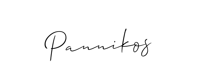 How to make Pannikos name signature. Use Allison_Script style for creating short signs online. This is the latest handwritten sign. Pannikos signature style 2 images and pictures png