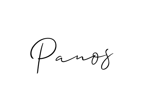 Best and Professional Signature Style for Panos. Allison_Script Best Signature Style Collection. Panos signature style 2 images and pictures png