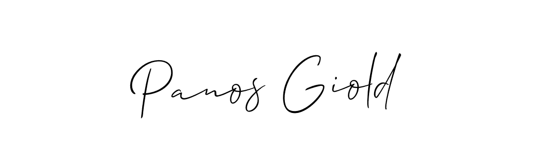 Create a beautiful signature design for name Panos Giold. With this signature (Allison_Script) fonts, you can make a handwritten signature for free. Panos Giold signature style 2 images and pictures png