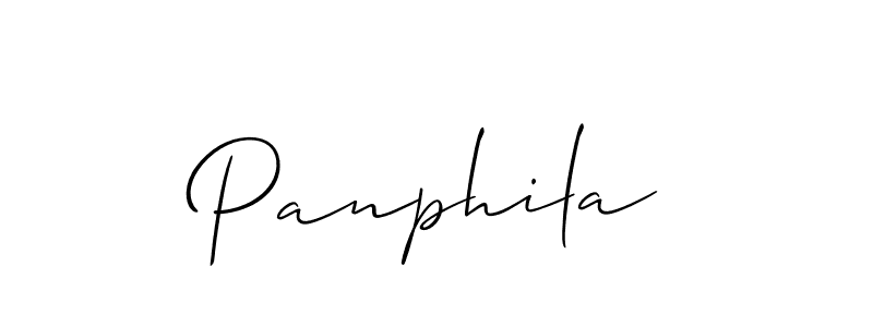 Panphila stylish signature style. Best Handwritten Sign (Allison_Script) for my name. Handwritten Signature Collection Ideas for my name Panphila. Panphila signature style 2 images and pictures png