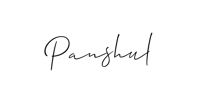 Once you've used our free online signature maker to create your best signature Allison_Script style, it's time to enjoy all of the benefits that Panshul name signing documents. Panshul signature style 2 images and pictures png