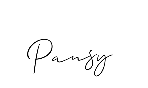 Similarly Allison_Script is the best handwritten signature design. Signature creator online .You can use it as an online autograph creator for name Pansy. Pansy signature style 2 images and pictures png