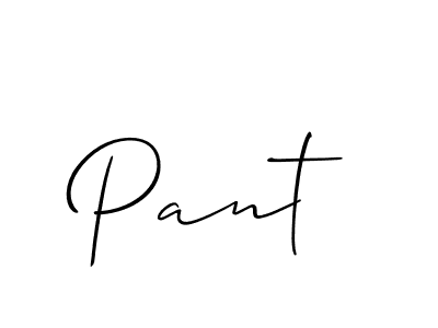 You should practise on your own different ways (Allison_Script) to write your name (Pant) in signature. don't let someone else do it for you. Pant signature style 2 images and pictures png